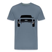 Laden Sie das Bild in den Galerie-Viewer, CLASSIC CAR SHIRT: MUSTANG (black) - Blaugrau