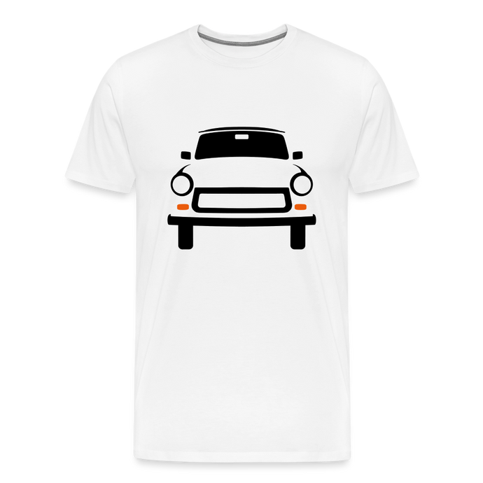 CLASSIC CAR SHIRT: TRABBI (black) - weiß