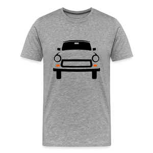 CLASSIC CAR SHIRT: TRABBI (black) - Grau meliert