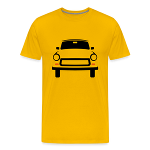 CLASSIC CAR SHIRT: TRABBI (black) - Sonnengelb