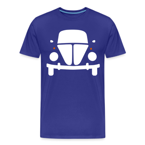 CLASSIC CAR SHIRT: KUGEL (white) - Königsblau