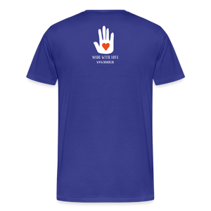 CLASSIC CAR SHIRT: KUGEL (white) - Königsblau