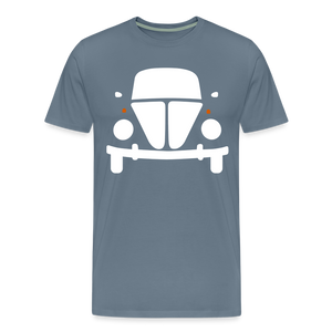 CLASSIC CAR SHIRT: KUGEL (white) - Blaugrau