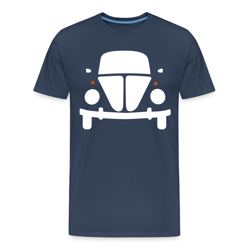CLASSIC CAR SHIRT: KUGEL (white) - Navy