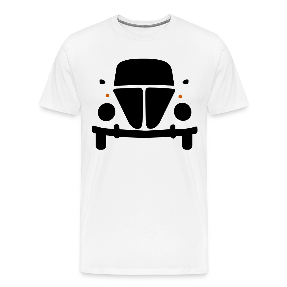 CLASSIC CAR SHIRT: KUGEL (black) - weiß