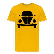 Laden Sie das Bild in den Galerie-Viewer, CLASSIC CAR SHIRT: KUGEL (black) - Sonnengelb