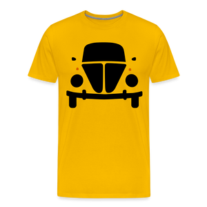 CLASSIC CAR SHIRT: KUGEL (black) - Sonnengelb