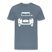 Laden Sie das Bild in den Galerie-Viewer, CLASSIC CAR SHIRT: ENTE (white) - Blaugrau