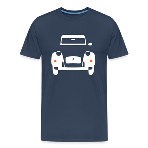 CLASSIC CAR SHIRT: ENTE (white) - Navy