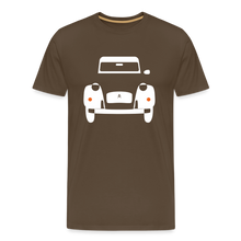 Laden Sie das Bild in den Galerie-Viewer, CLASSIC CAR SHIRT: ENTE (white) - Edelbraun