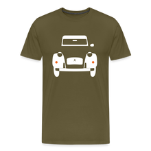 Laden Sie das Bild in den Galerie-Viewer, CLASSIC CAR SHIRT: ENTE (white) - Khaki