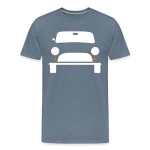 CLASSIC CAR SHIRT: MINI (white) - Blaugrau