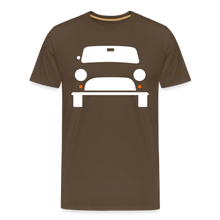 Laden Sie das Bild in den Galerie-Viewer, CLASSIC CAR SHIRT: MINI (white) - Edelbraun