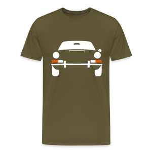 CLASSIC CAR SHIRT: PRSCH (white) - Khaki