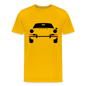 CLASSIC CAR SHIRT: PRSCH (black) - Sonnengelb