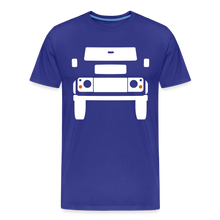 Laden Sie das Bild in den Galerie-Viewer, CLASSIC CAR SHIRT: BRITISH OFFROAD NEW (white) - Königsblau