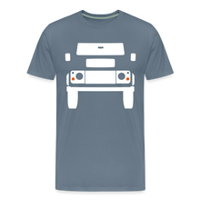 Laden Sie das Bild in den Galerie-Viewer, CLASSIC CAR SHIRT: BRITISH OFFROAD NEW (white) - Blaugrau