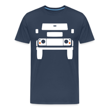 Laden Sie das Bild in den Galerie-Viewer, CLASSIC CAR SHIRT: BRITISH OFFROAD NEW (white) - Navy