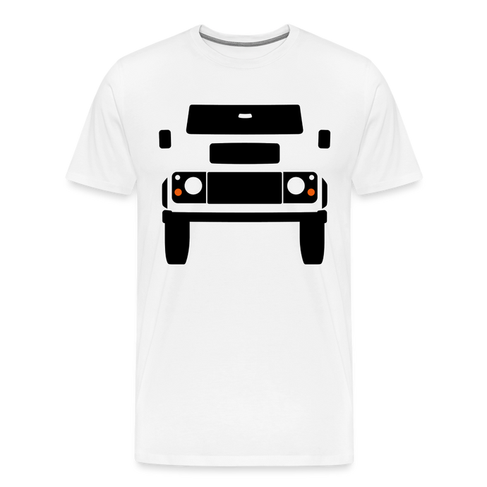 CLASSIC CAR SHIRT: BRITISH OFFROAD NEW (black) - weiß