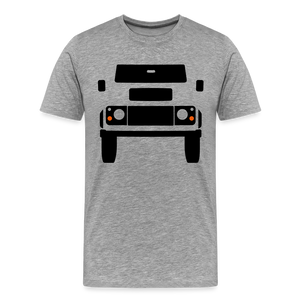 CLASSIC CAR SHIRT: BRITISH OFFROAD NEW (black) - Grau meliert