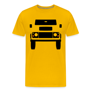 CLASSIC CAR SHIRT: BRITISH OFFROAD NEW (black) - Sonnengelb