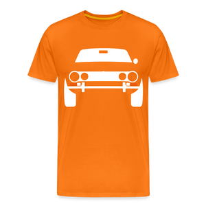 CLASSIC CAR SHIRT: GeTeVau (white) - Orange