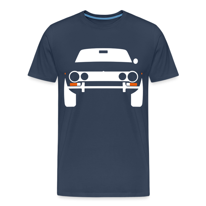 CLASSIC CAR SHIRT: GeTeVau (white) - Navy