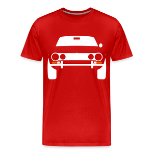 CLASSIC CAR SHIRT: GeTeVau (white) - Rot