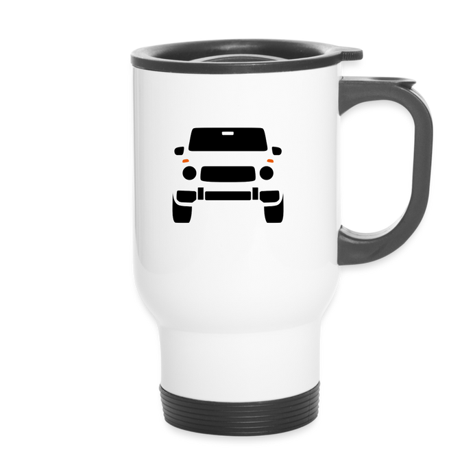 G KLEINZ AUTOMOBILE TRAVEL MUG - weiß