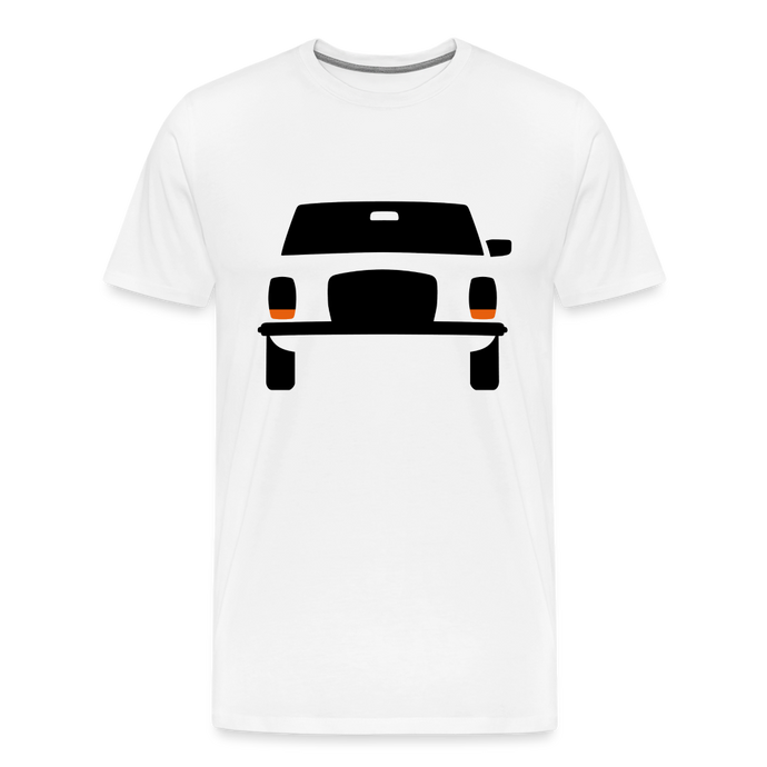 CLASSIC CAR SHIRT: STRICH 8 (black) - weiß