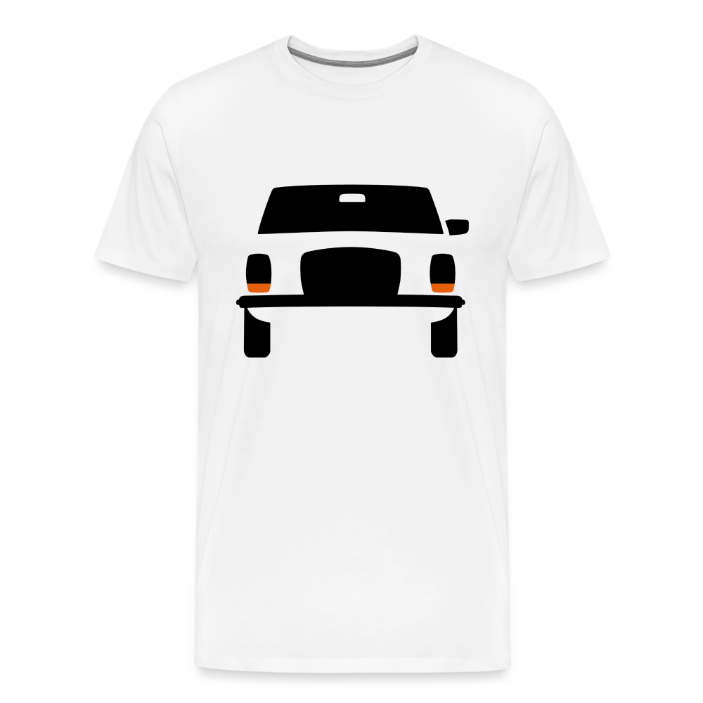 CLASSIC CAR SHIRT: STRICH 8 (black) - weiß