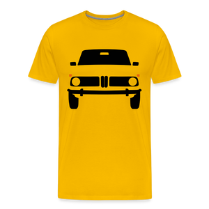 CLASSIC CAR SHIRT: NULL 2 (black) - Sonnengelb