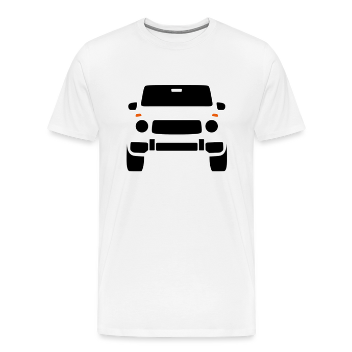 CLASSIC CAR SHIRT: G (black) - weiß