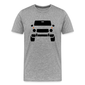 CLASSIC CAR SHIRT: G (black) - Grau meliert