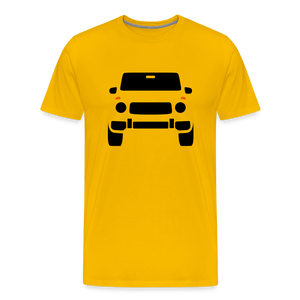 CLASSIC CAR SHIRT: G (black) - Sonnengelb