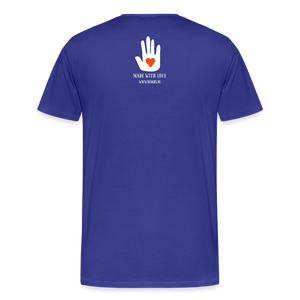 CLASSIC CAR SHIRT: NULL 2 (white) - Königsblau