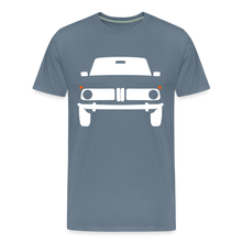 Laden Sie das Bild in den Galerie-Viewer, CLASSIC CAR SHIRT: NULL 2 (white) - Blaugrau