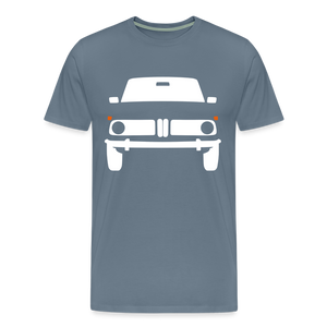 CLASSIC CAR SHIRT: NULL 2 (white) - Blaugrau