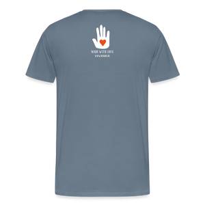 CLASSIC CAR SHIRT: NULL 2 (white) - Blaugrau
