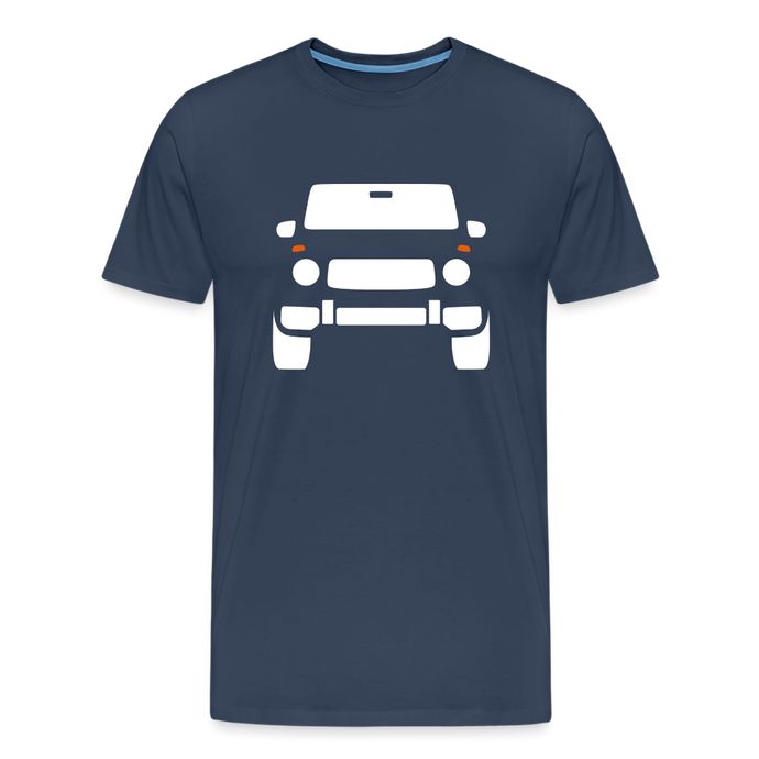 CLASSIC CAR SHIRT: G (white) - Navy