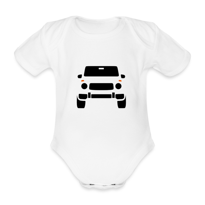 G KLEINZ PERFORMANCE Baby Bio-Kurzarm-Body (white) - weiß
