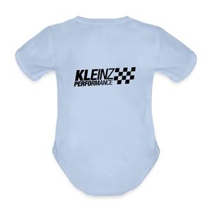G KLEINZ PERFORMANCE Baby Bio-Kurzarm-Body (white) - Sky