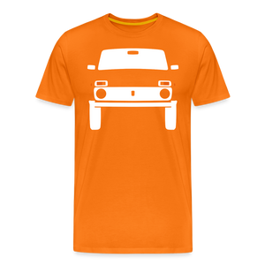 CLASSIC CAR SHIRT: Ni Va (white) - Orange