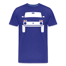Laden Sie das Bild in den Galerie-Viewer, CLASSIC CAR SHIRT: Ni Va (white) - Königsblau