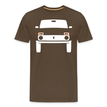 Laden Sie das Bild in den Galerie-Viewer, CLASSIC CAR SHIRT: Ni Va (white) - Edelbraun