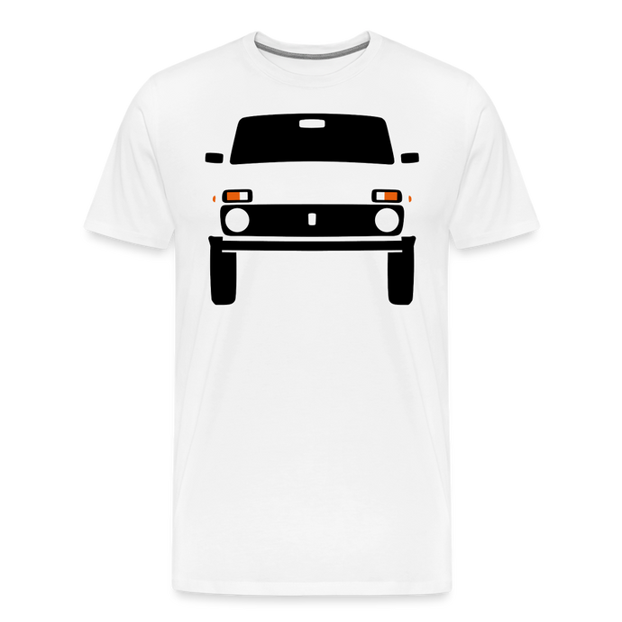 CLASSIC CAR SHIRT: Ni Va (black) - weiß