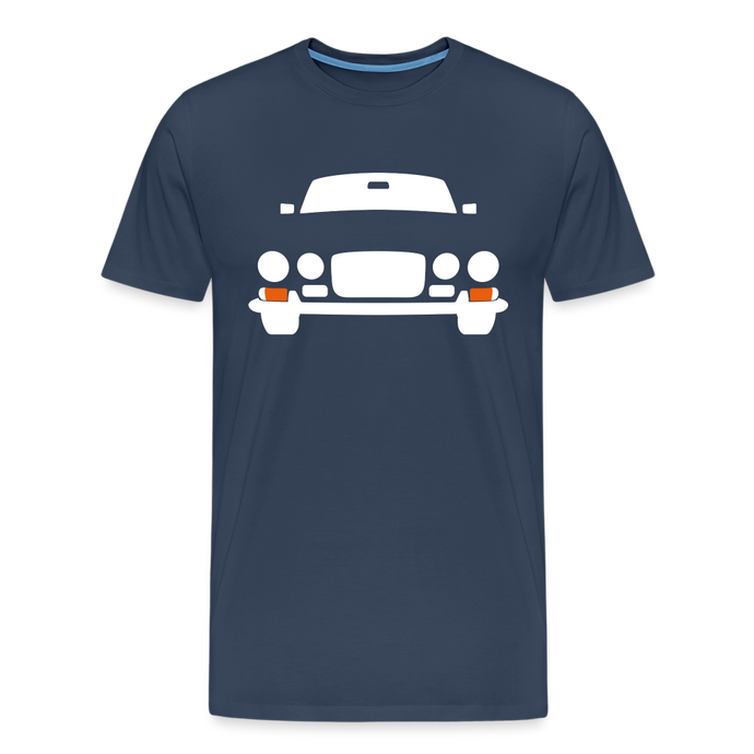 CLASSIC CAR SHIRT: X J (white) - Navy