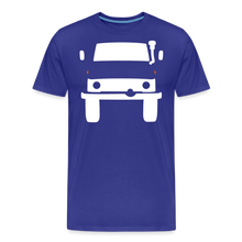 Laden Sie das Bild in den Galerie-Viewer, CLASSIC CAR SHIRT: MOG (white) - Königsblau