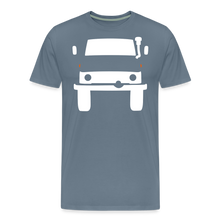 Laden Sie das Bild in den Galerie-Viewer, CLASSIC CAR SHIRT: MOG (white) - Blaugrau