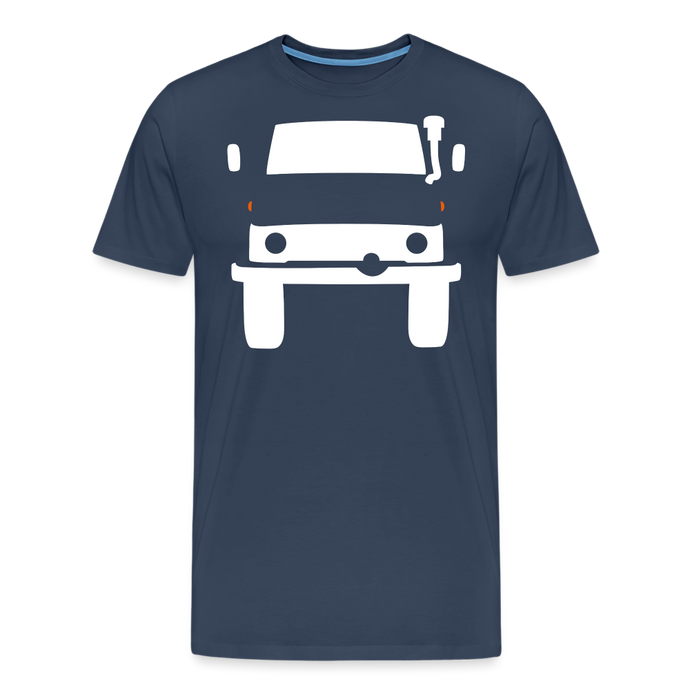 CLASSIC CAR SHIRT: MOG (white) - Navy